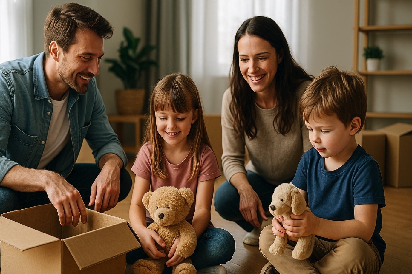 Verhuizen met kinderen: zo maak je het soepel en stressvrij - Jeroen van den Boogaard