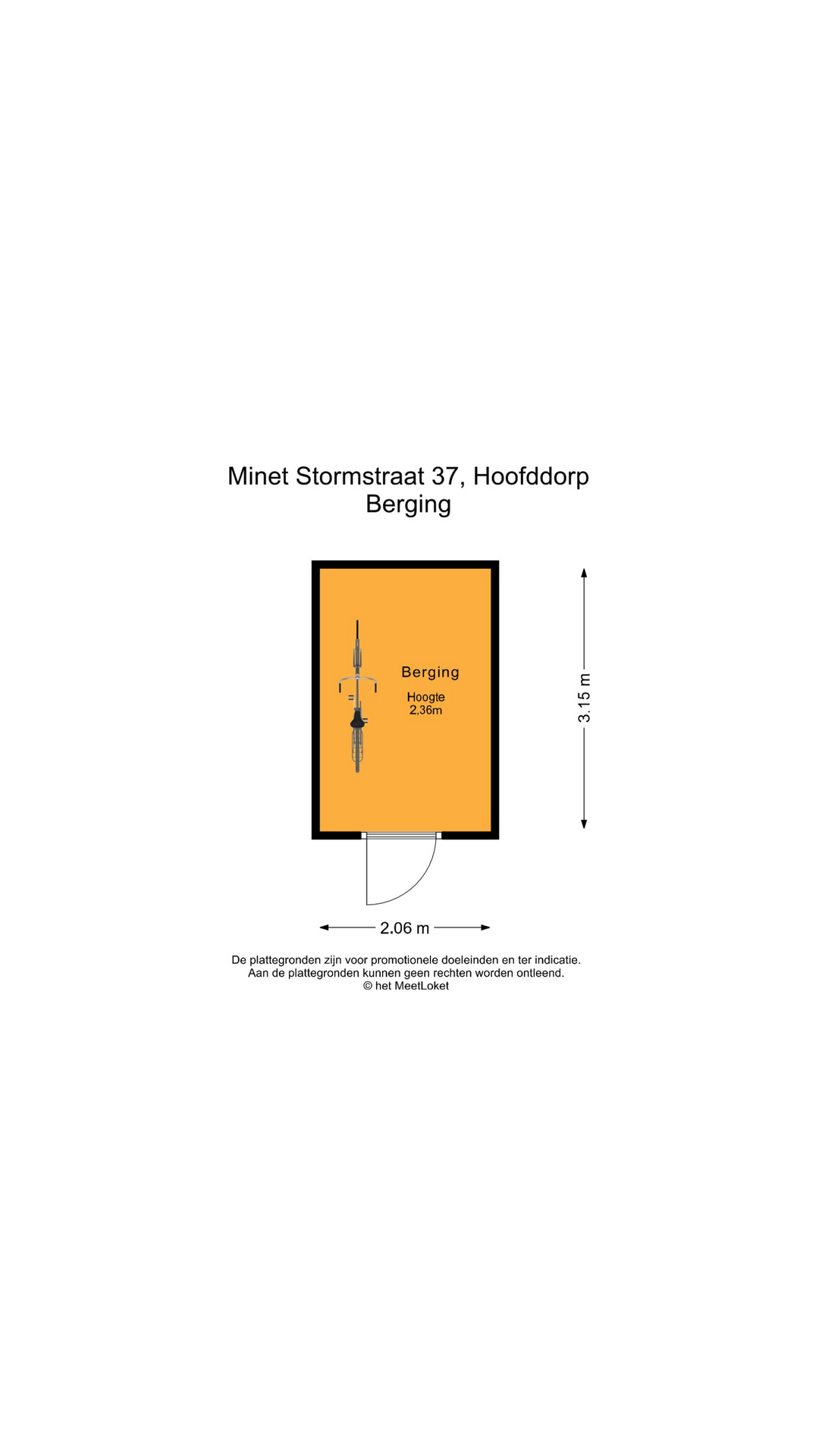 Minet Stormstraat 37 , 2135 LV Hoofddorp map