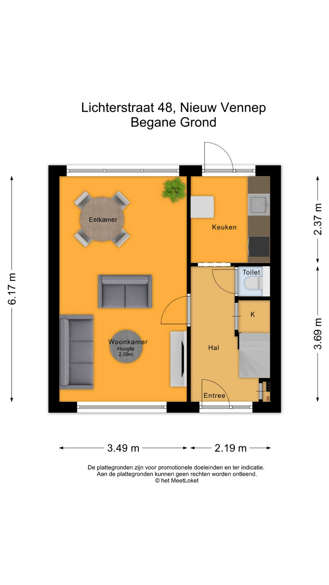 Lichterstraat 48 , 2151 BV Nieuw-vennep map