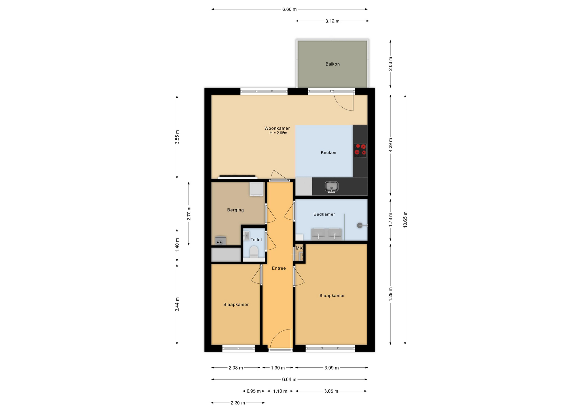 Westerkwartier 77 , 2152 BX Nieuw-vennep map