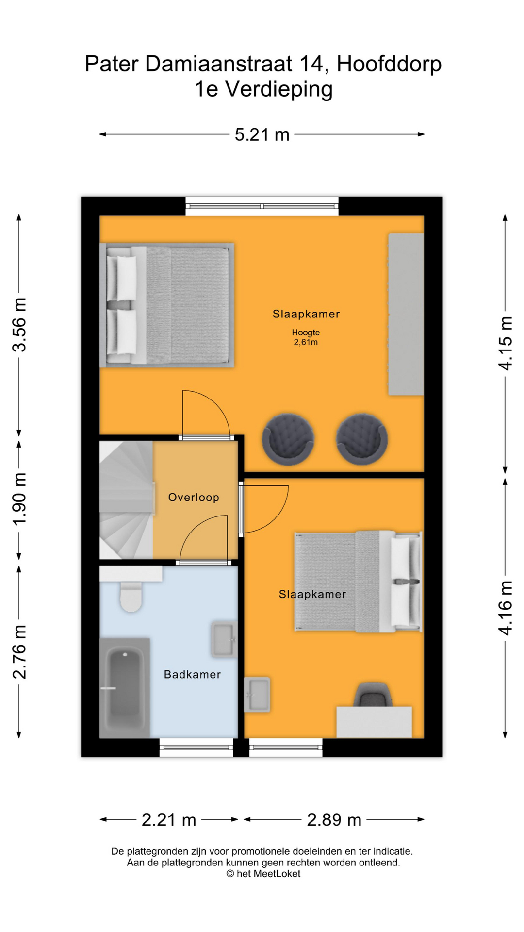 Pater Damiaanstraat 14 , 2131 EK Hoofddorp map