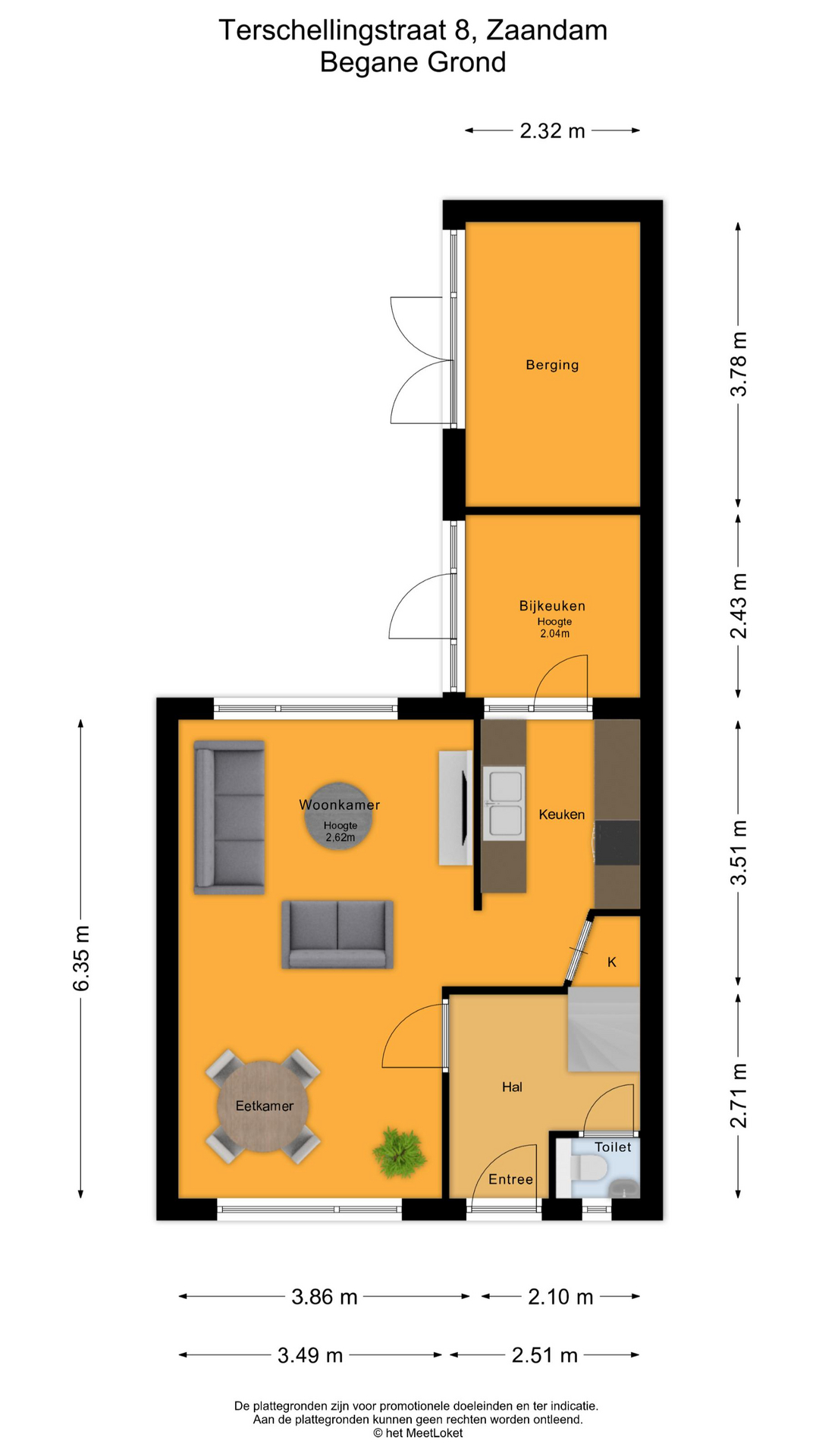 Terschellingstraat 8 , 1506 ZG Zaandam map