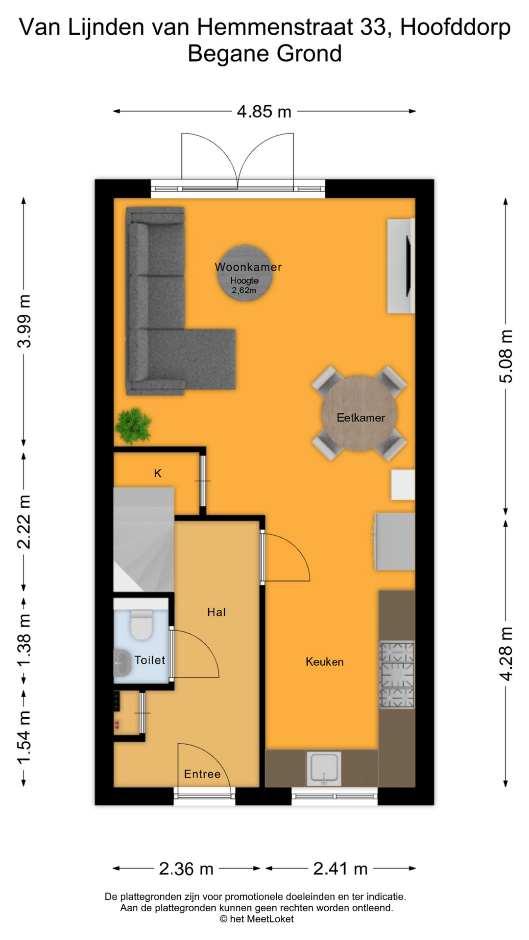 Van Lijnden van Hemmenstraat 33 , 2132 SJ Hoofddorp map