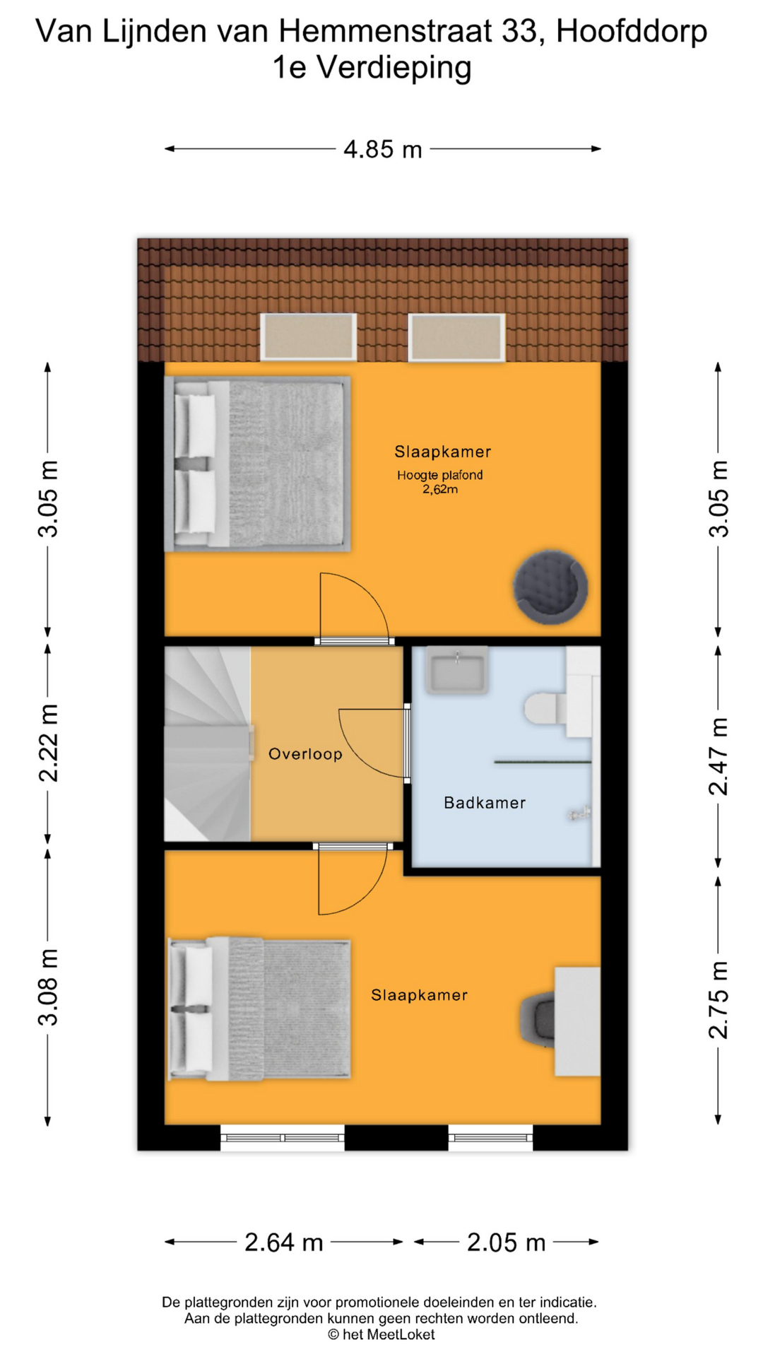 Van Lijnden van Hemmenstraat 33 , 2132 SJ Hoofddorp map