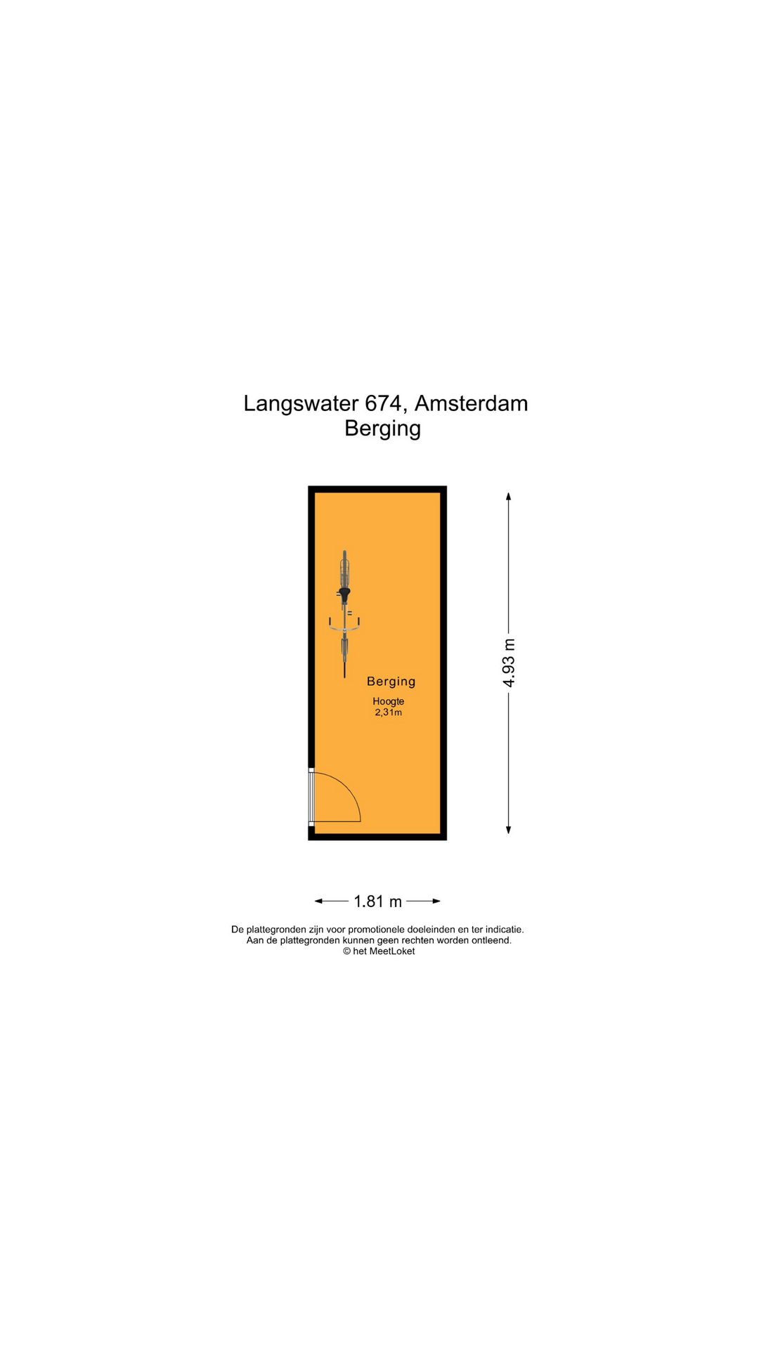 Langswater 674 , 1069 EG Amsterdam map