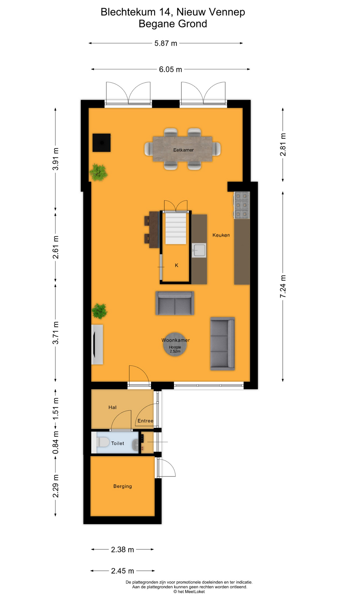 Blechtekum 14 , 2151 SJ Nieuw-vennep map