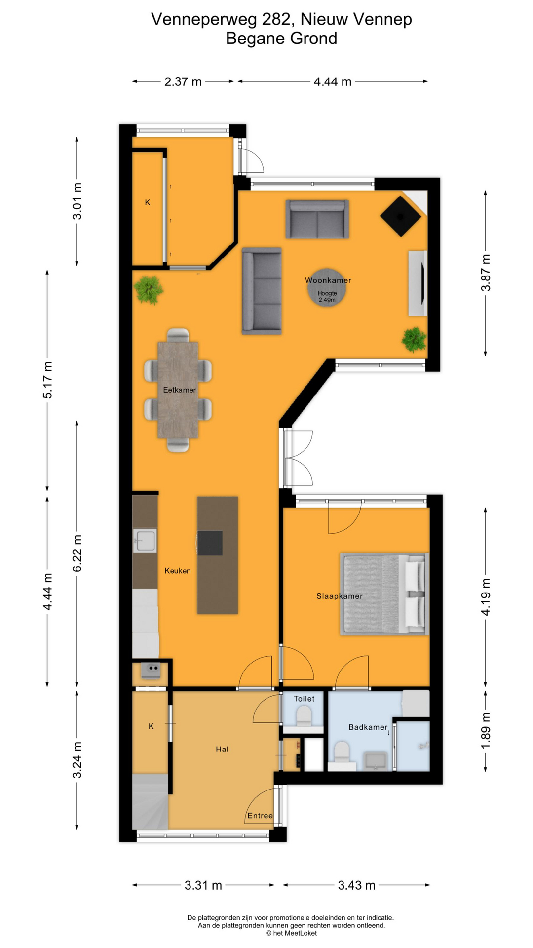 Venneperweg 282 , 2153 AE Nieuw-vennep map