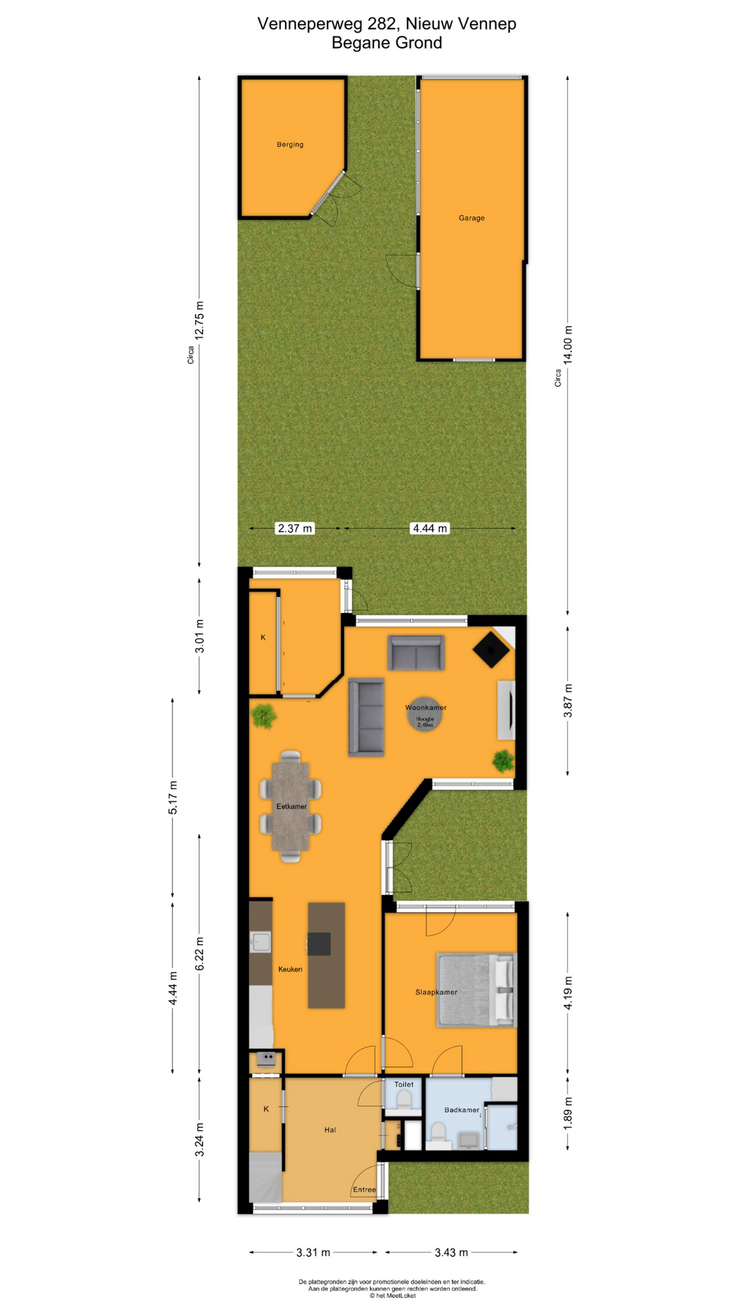 Venneperweg 282 , 2153 AE Nieuw-vennep map