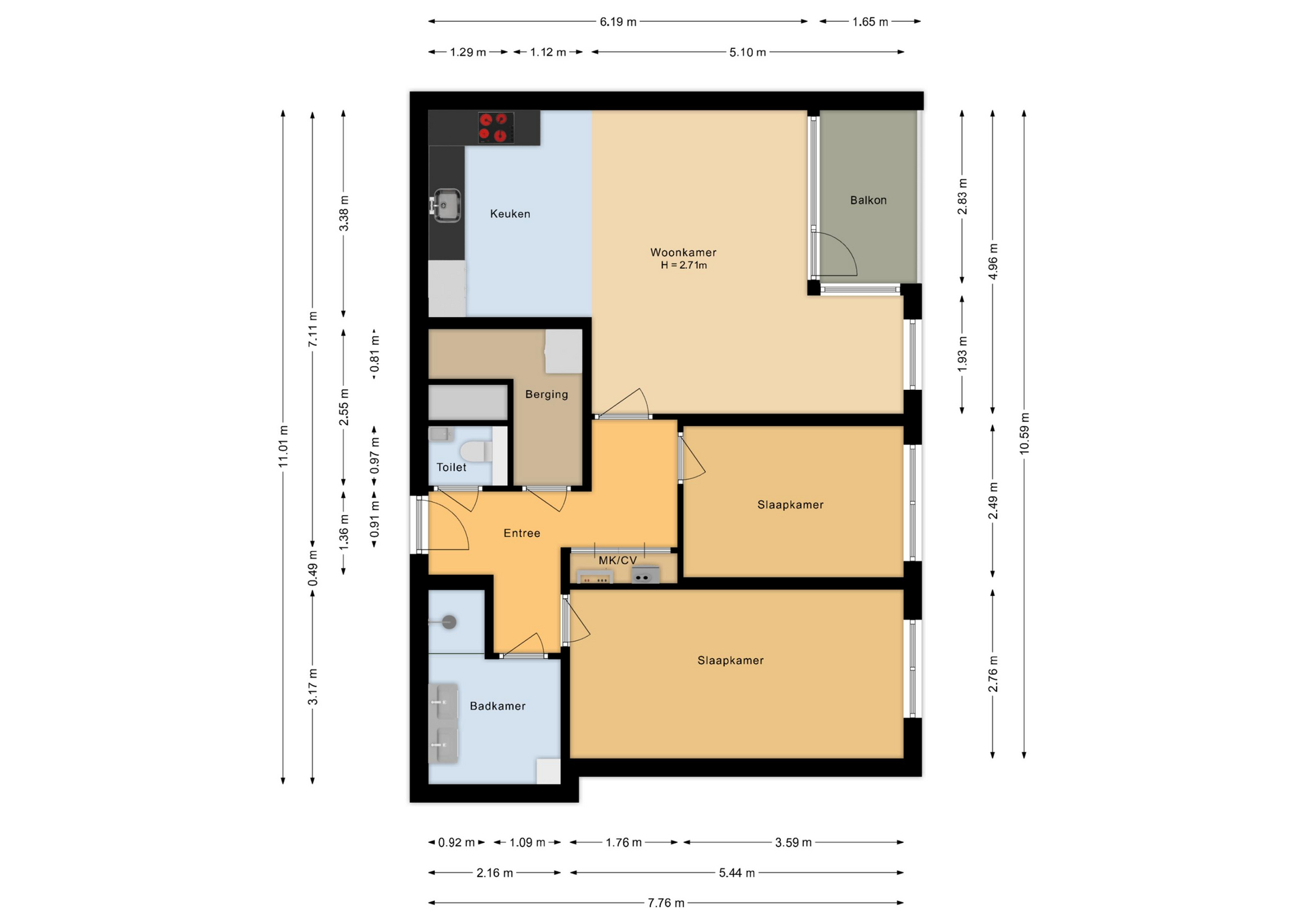 Niemeyerstraat 251 , 2132 HE Hoofddorp map