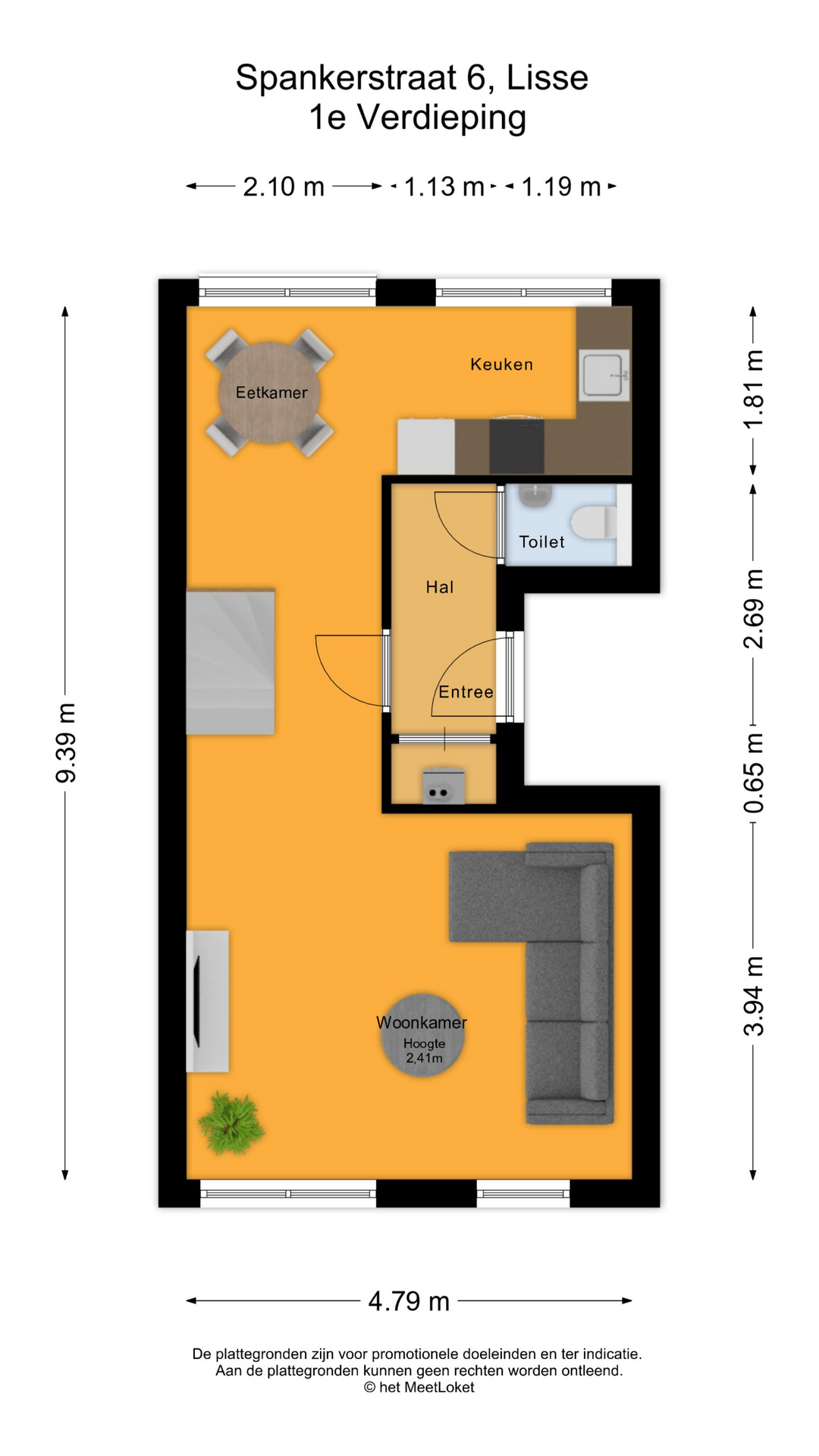 Spankerstraat 6 , 2162 LT Lisse map