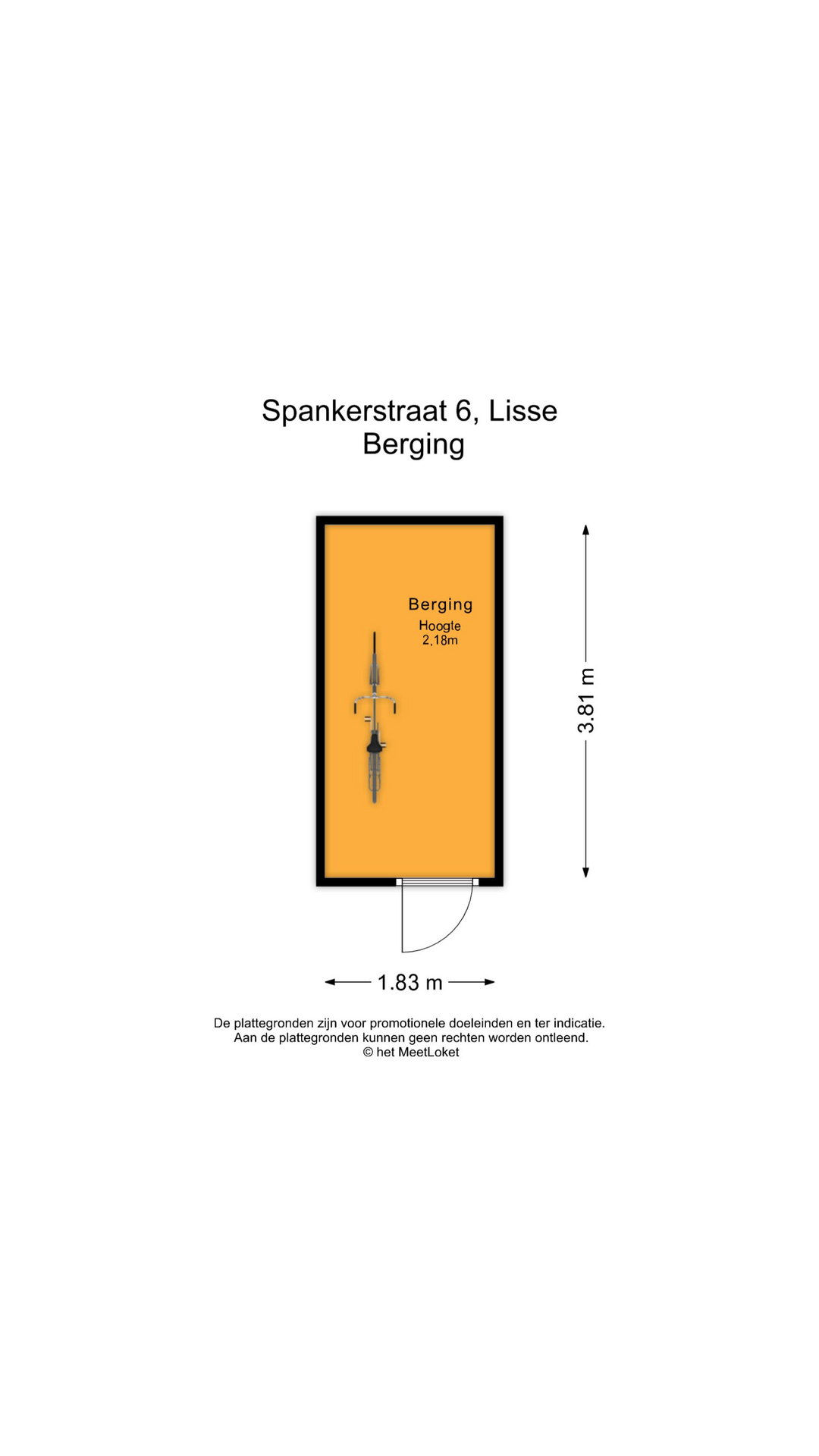Spankerstraat 6 , 2162 LT Lisse map