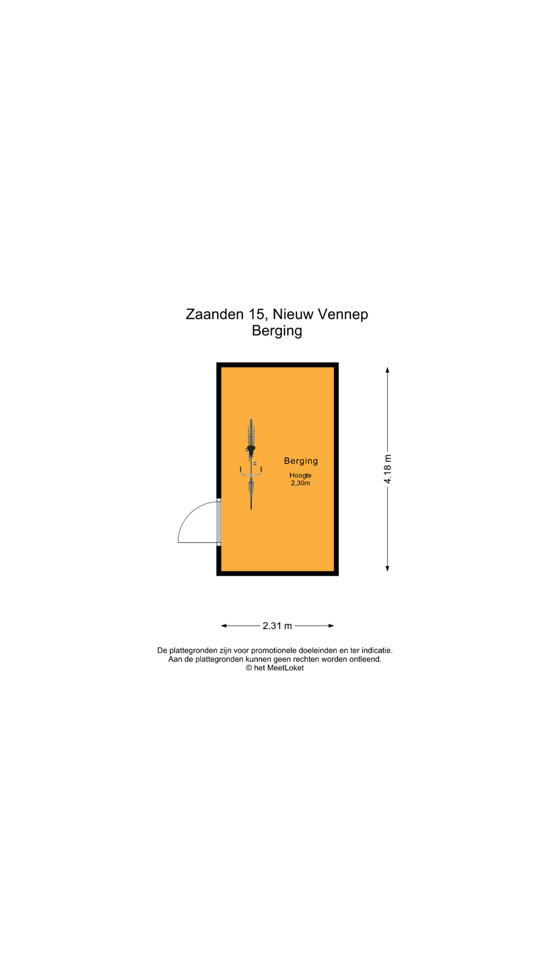 Zaanden 15 , 2151 SE Nieuw-vennep map