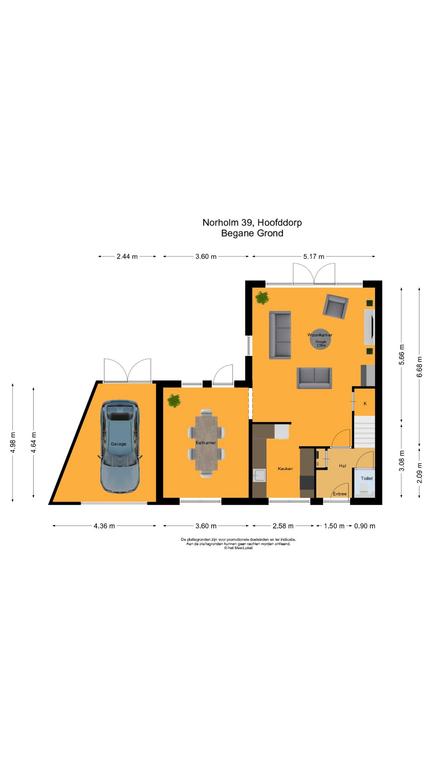 Norholm 39, 2133 HJ Hoofddorp map