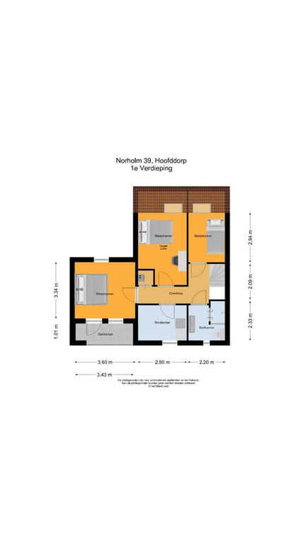 Norholm 39, 2133 HJ Hoofddorp map