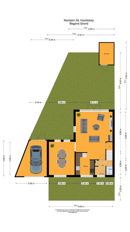 Norholm 39, 2133 HJ Hoofddorp map