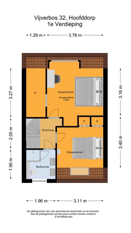 Vijverbos 32, 2134 GS Hoofddorp map