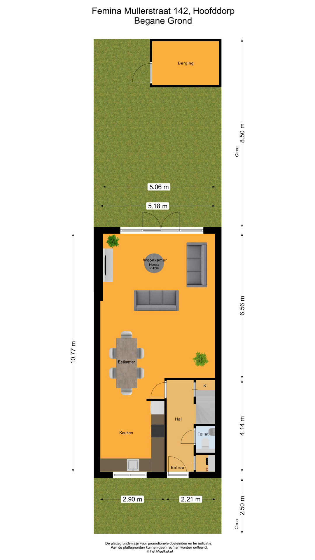 Femina Mullerstraat 142, 2135 MT Hoofddorp map