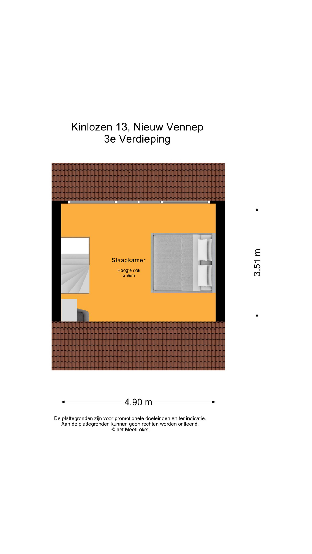 Kinlozen 13, 2151 XA Nieuw-vennep map