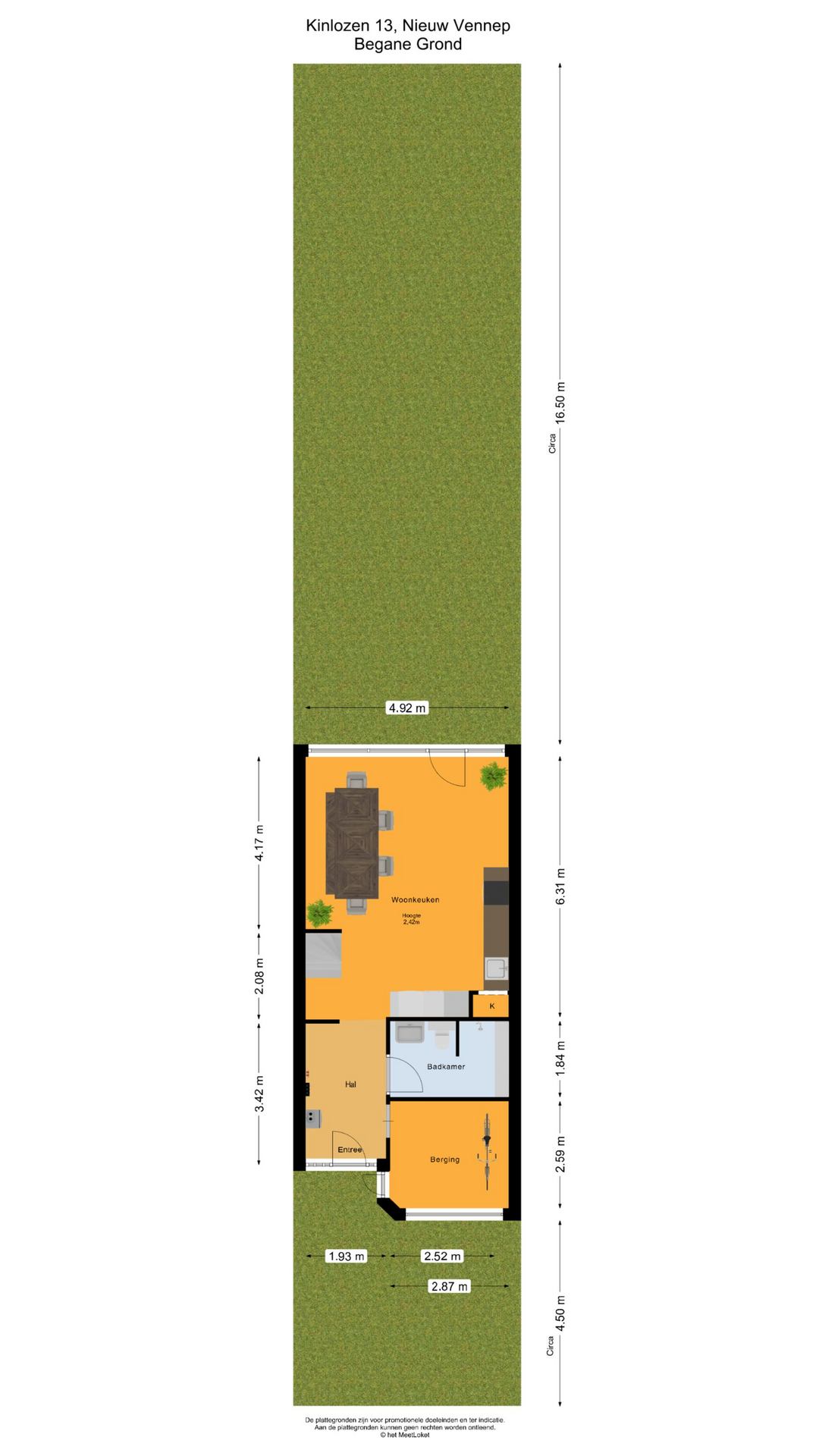 Kinlozen 13, 2151 XA Nieuw-vennep map