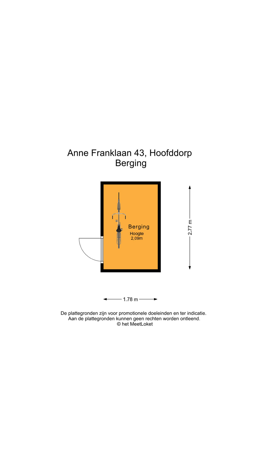 Anne Franklaan 43 , 2135 HC Hoofddorp map