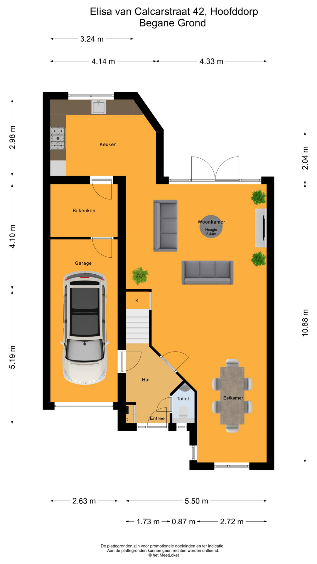 Elisa van Calcarstraat 42, 2135 LP Hoofddorp map