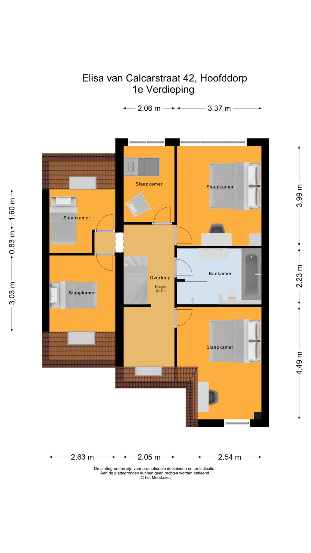 Elisa van Calcarstraat 42, 2135 LP Hoofddorp map