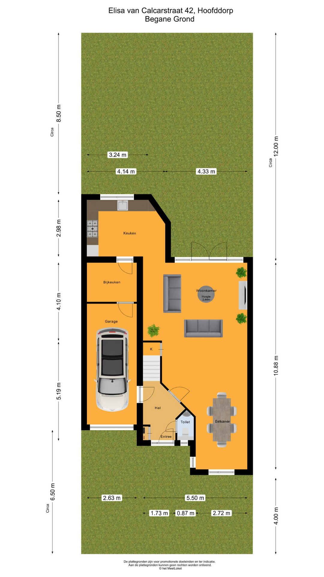 Elisa van Calcarstraat 42, 2135 LP Hoofddorp map