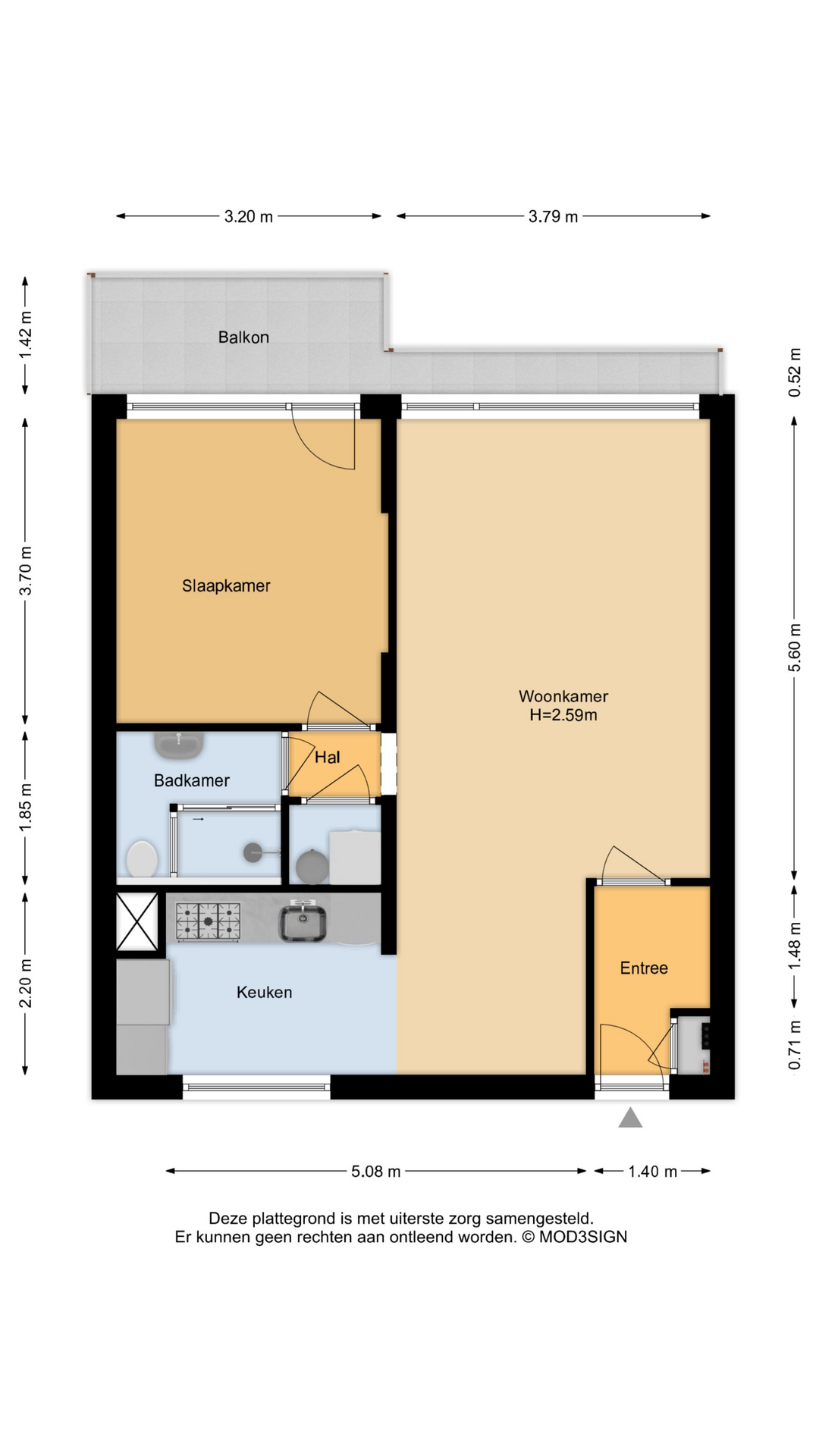 Broekermeerstraat 44, 2131 AS Hoofddorp map