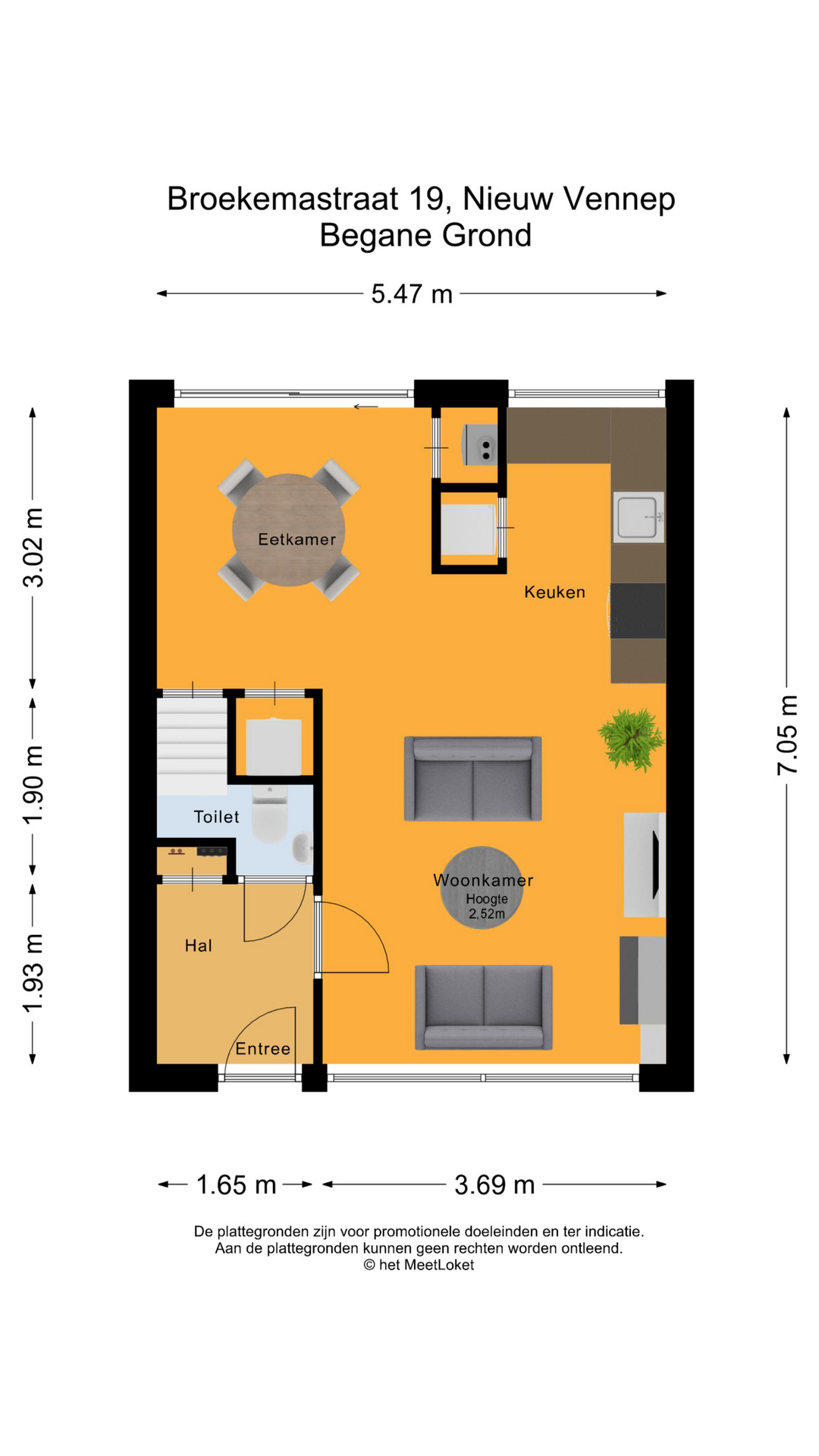 Broekemastraat 19 , 2152 XB Nieuw-vennep map