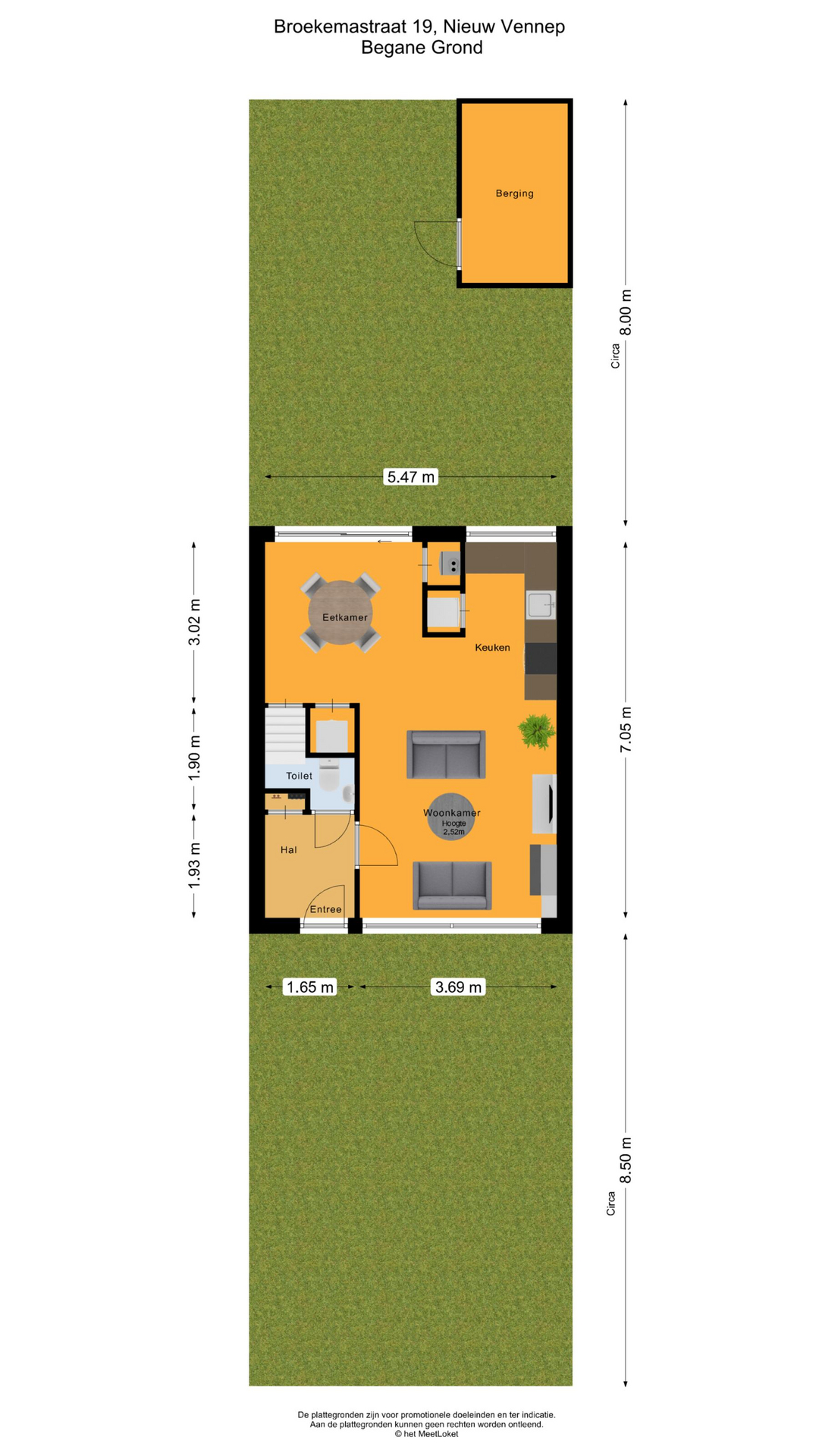 Broekemastraat 19 , 2152 XB Nieuw-vennep map