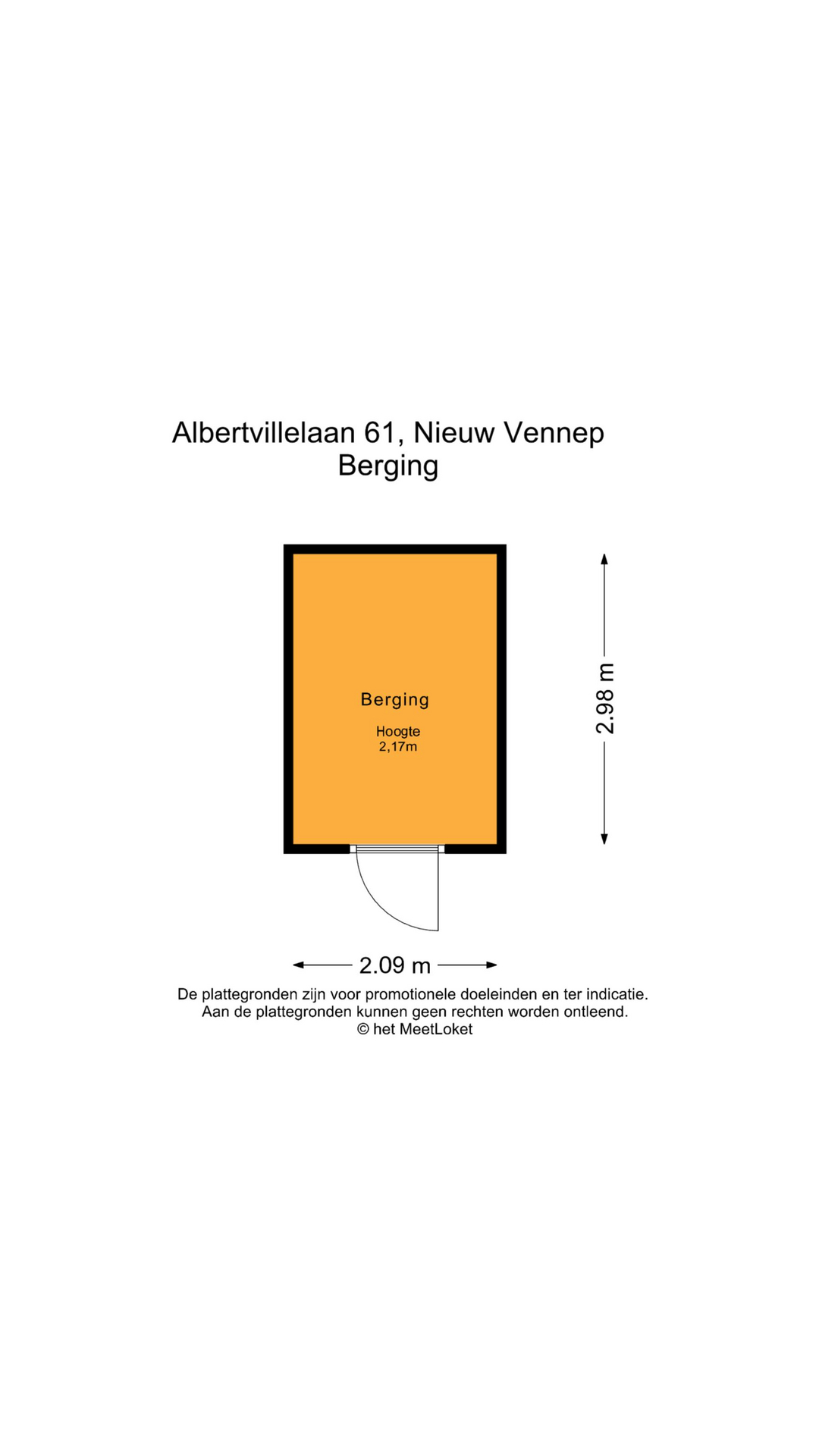 Albertvillelaan 61 , 2152 KM Nieuw-vennep map