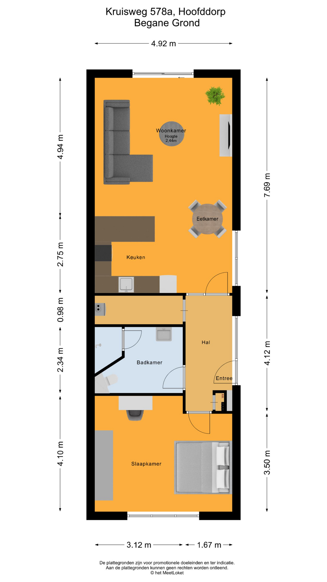 Kruisweg 578A, 2132 CG Hoofddorp map