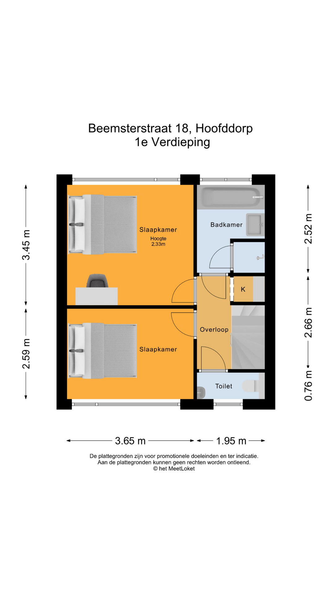 Beemsterstraat 18, 2131 ZB Hoofddorp map