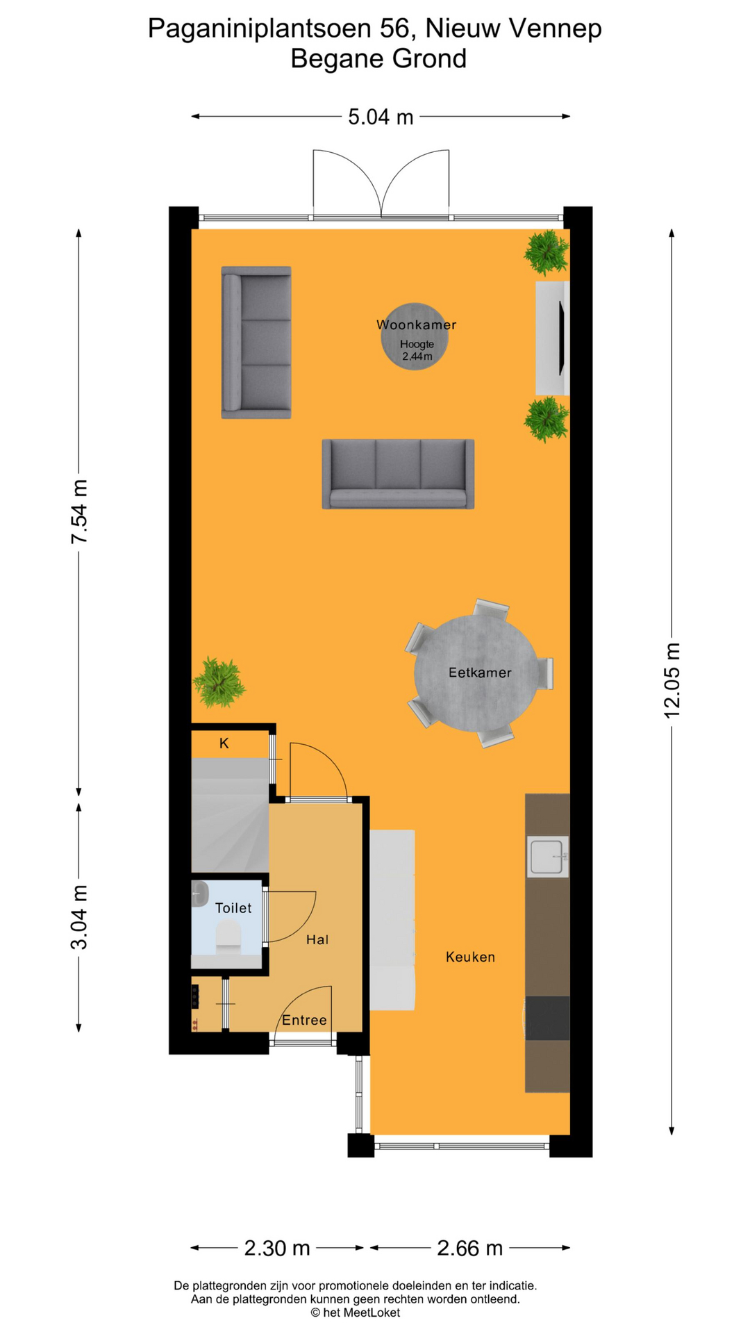 Paganiniplantsoen 56, 2151 GH Nieuw-vennep map