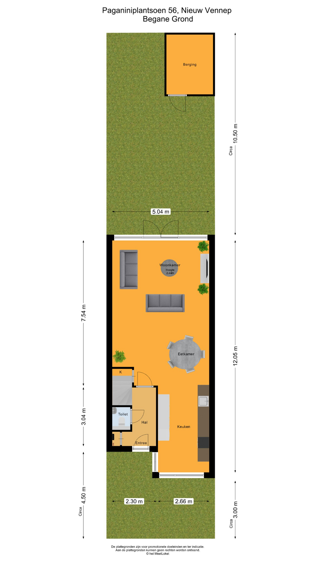 Paganiniplantsoen 56, 2151 GH Nieuw-vennep map