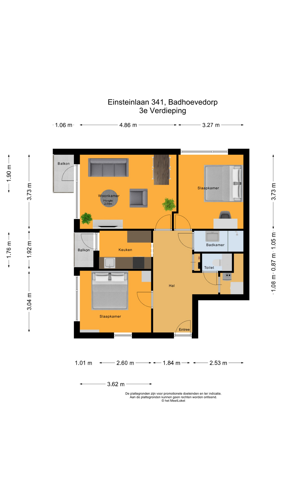 Einsteinlaan 341, 1171 VX Badhoevedorp map