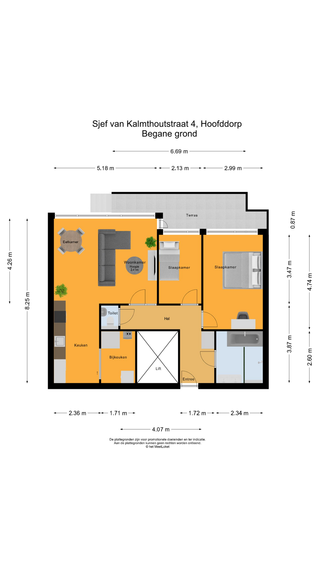 Sjef van Kalmthoutstraat 4 , 2132 ZS Hoofddorp map