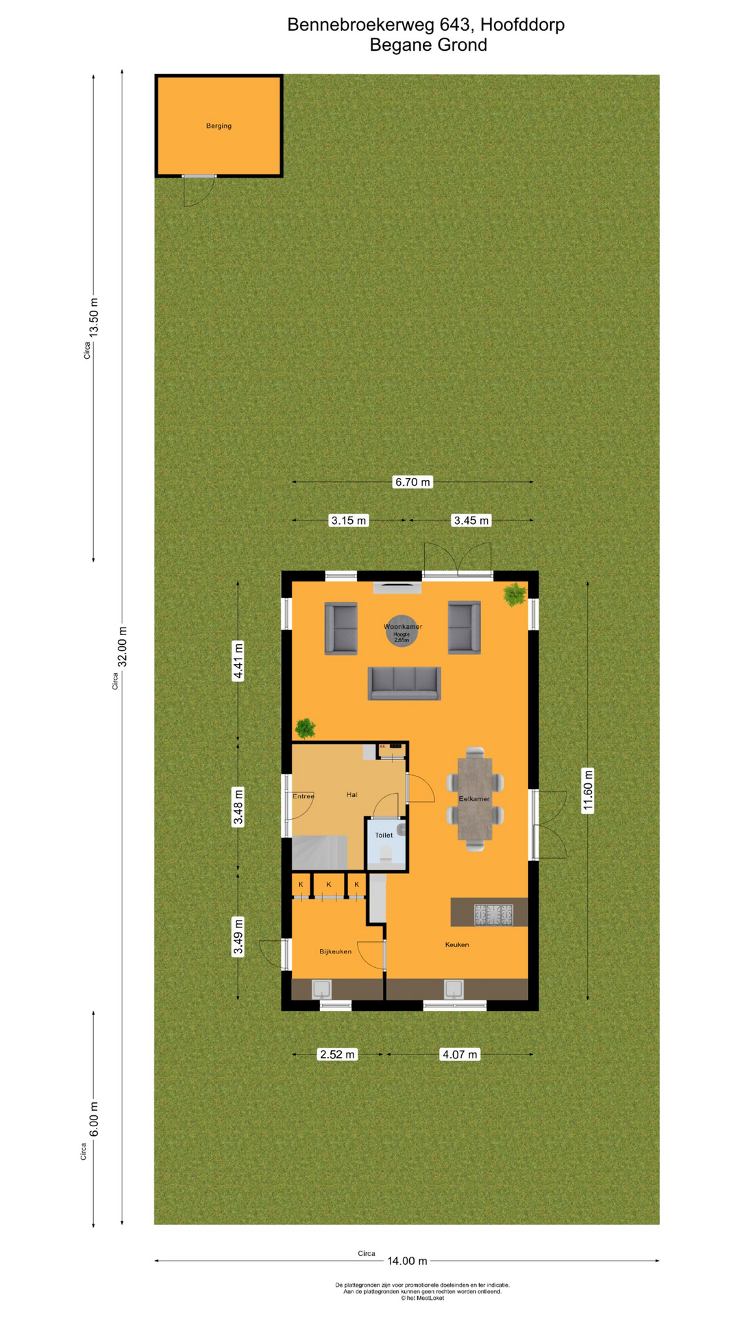 Bennebroekerweg 643, 2135 AA Hoofddorp map