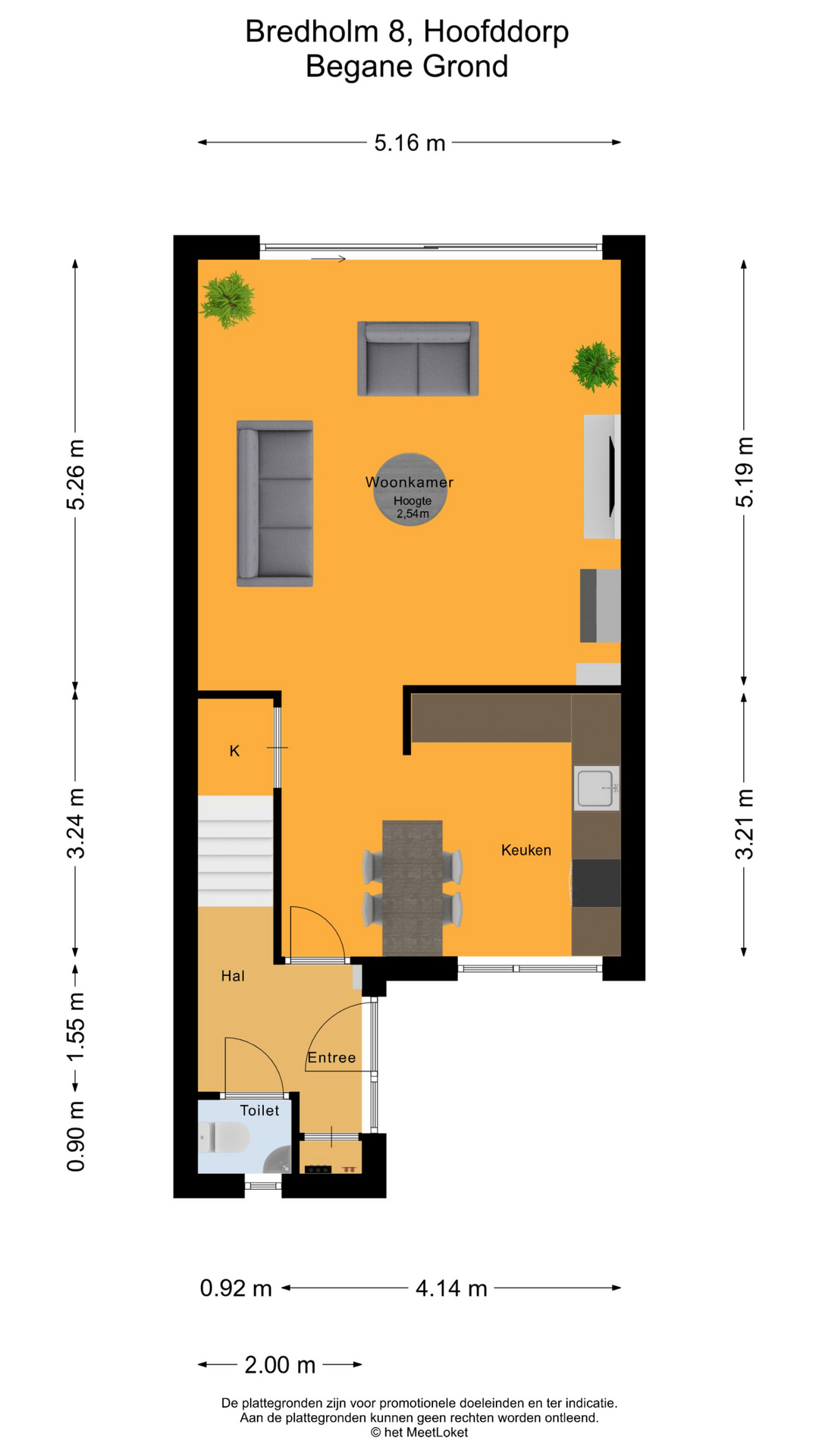 Bredholm 8, 2133 JK Hoofddorp map