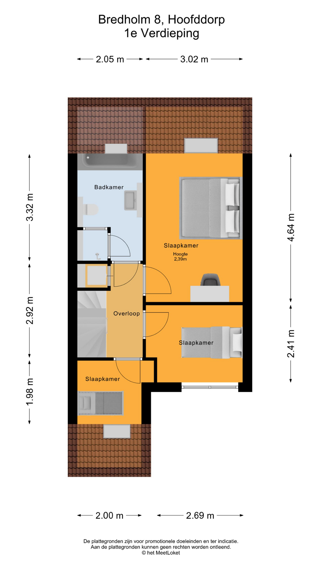 Bredholm 8, 2133 JK Hoofddorp map