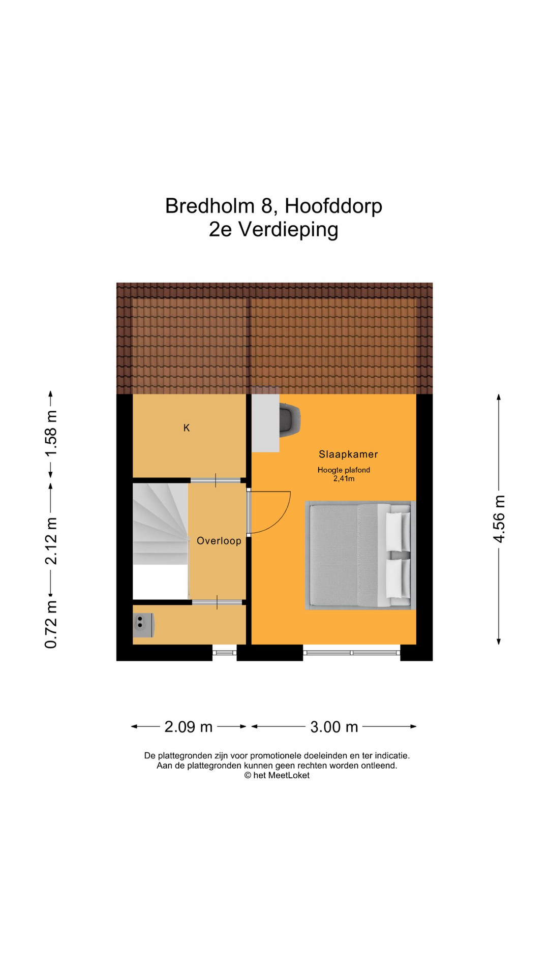 Bredholm 8, 2133 JK Hoofddorp map