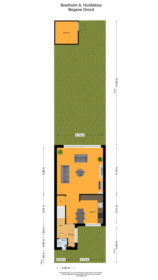 Bredholm 8, 2133 JK Hoofddorp map