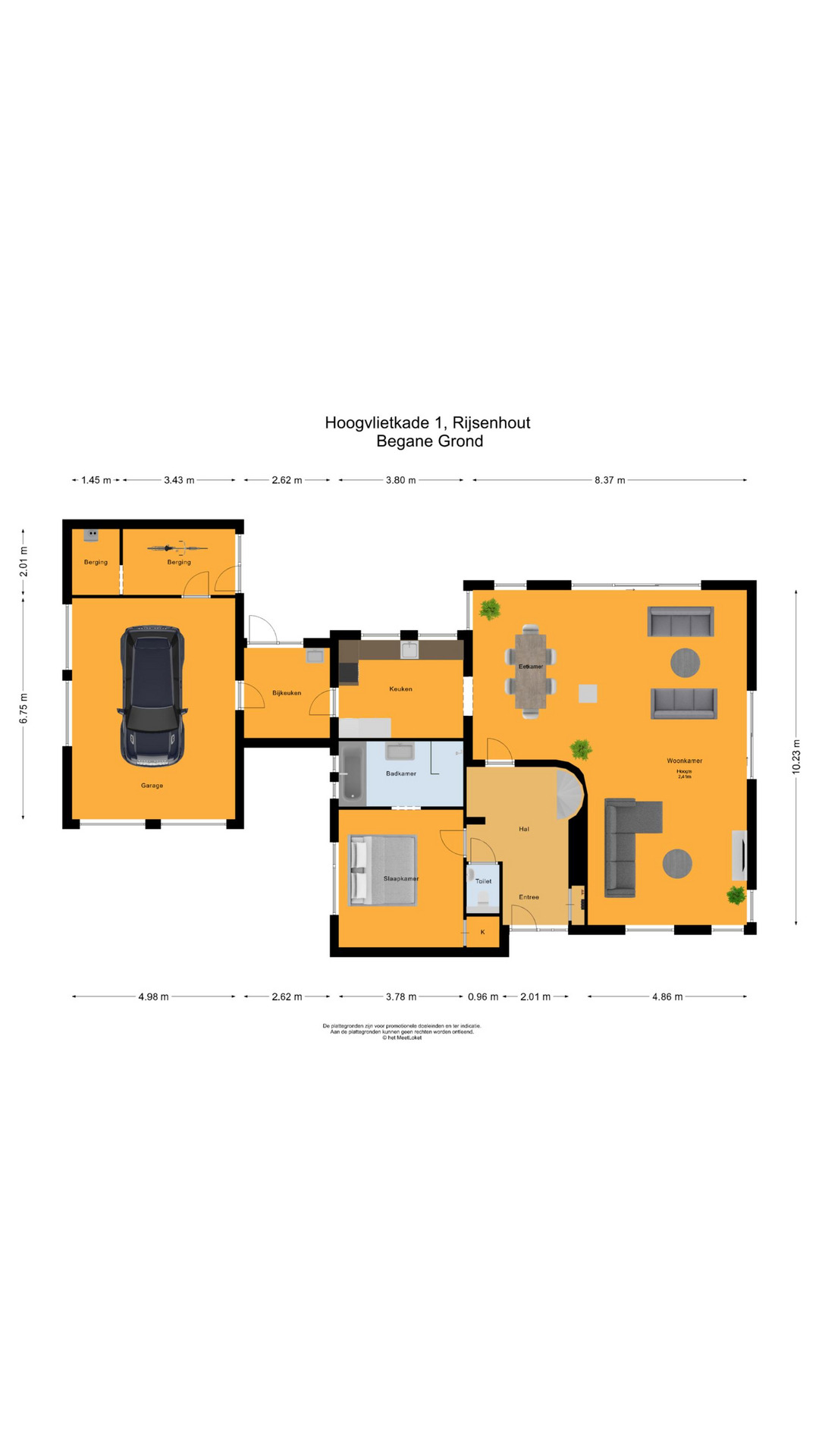 Hoogvlietkade 1 , 1435 GX Rijsenhout map