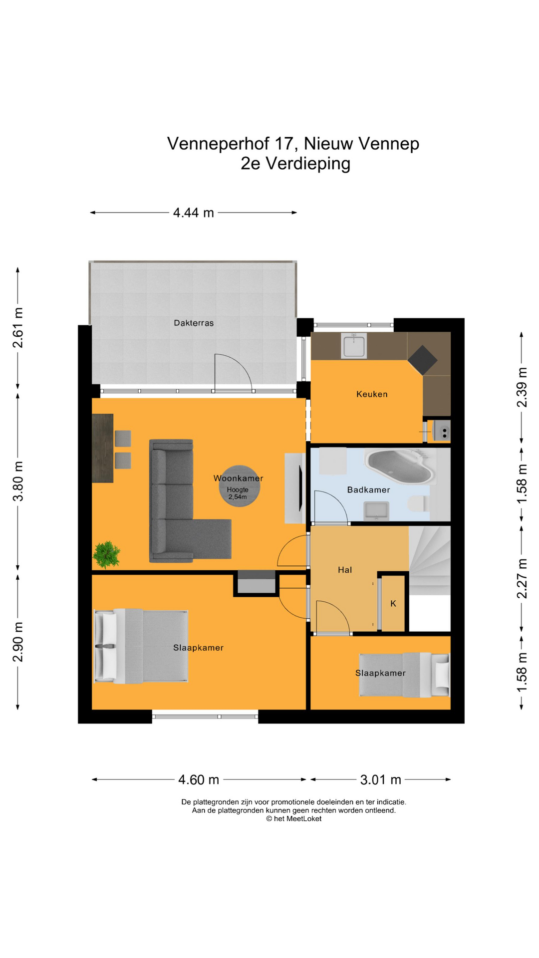 Venneperhof 17, 2151 AW Nieuw-vennep map