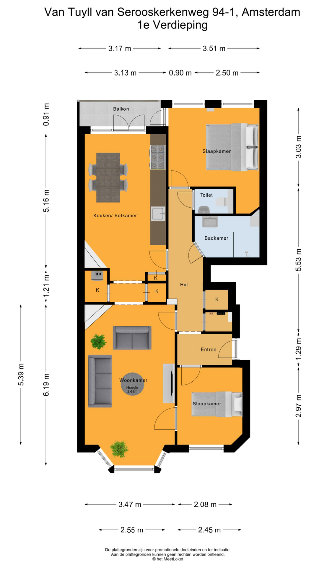 Van Tuyll van Serooskerkenweg 94 1, 1076 JP Amsterdam map