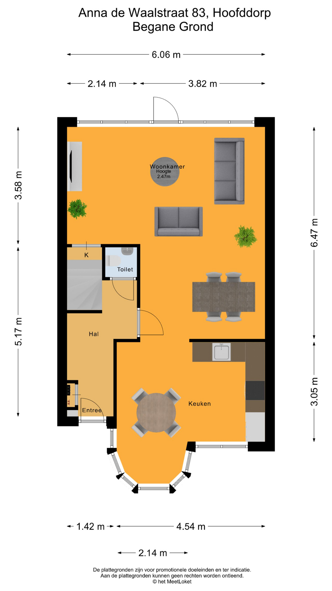 Anna de Waalstraat 83 , 2135 NP Hoofddorp map