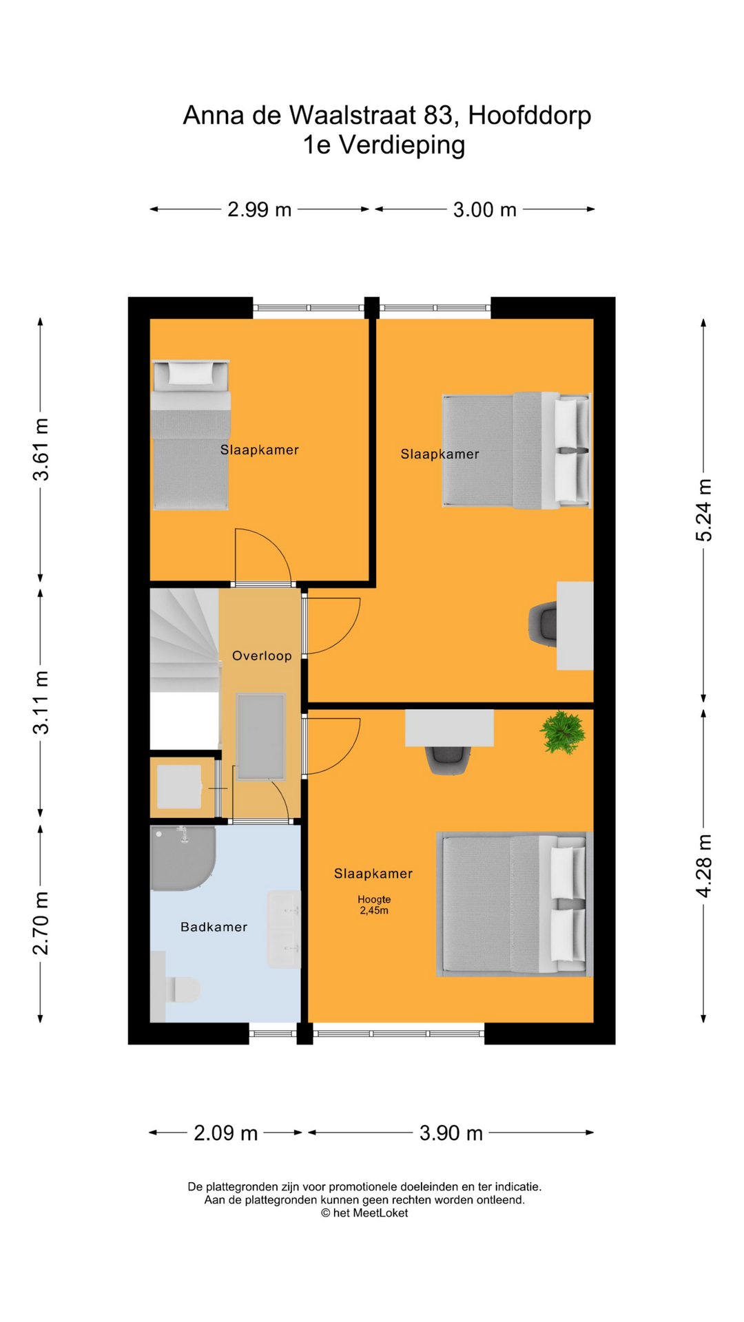 Anna de Waalstraat 83 , 2135 NP Hoofddorp map