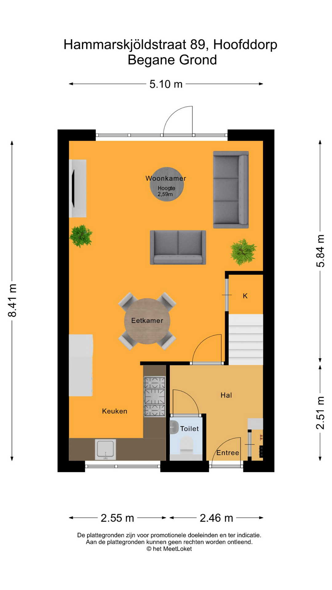 Hammarskjoldstraat 89 , 2131 VC Hoofddorp map