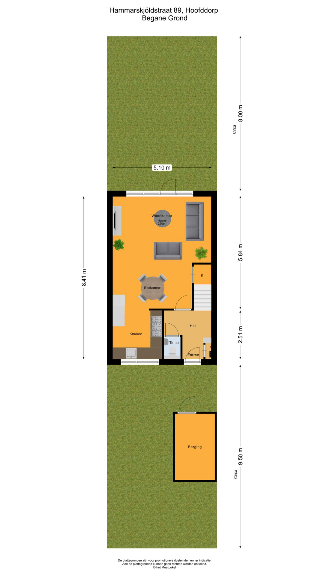 Hammarskjoldstraat 89 , 2131 VC Hoofddorp map