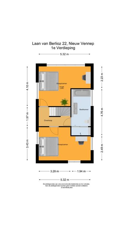 Laan van Berlioz 22 , 2151 GR Nieuw-vennep map